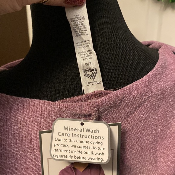 RBX Women’s Hoodie Smoke Violet color sz L NWT - Picture 7 of 7